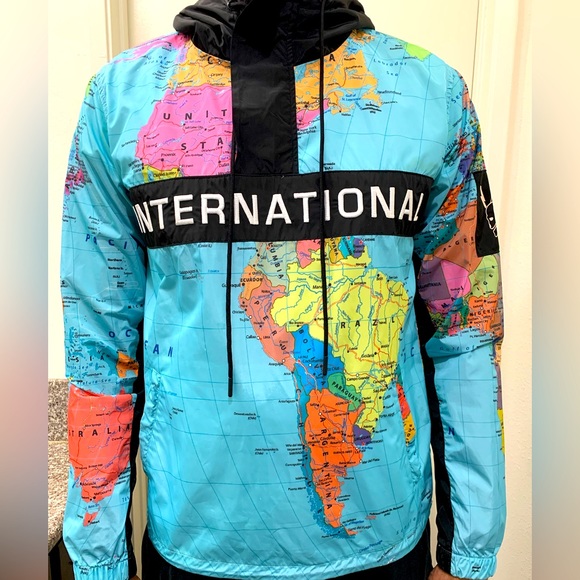Hudson Outerwear Globe Hoodie Pullover Jacket size Large. - Picture 1 of 6